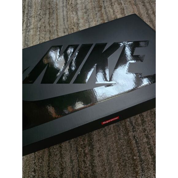 Nike Supreme Air Force 1 Mid Black Mini Box Logo Sneakers Men’s 11 NWT DS OG main image 12